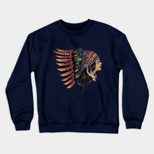 Indian Girl Crewneck Sweatshirt